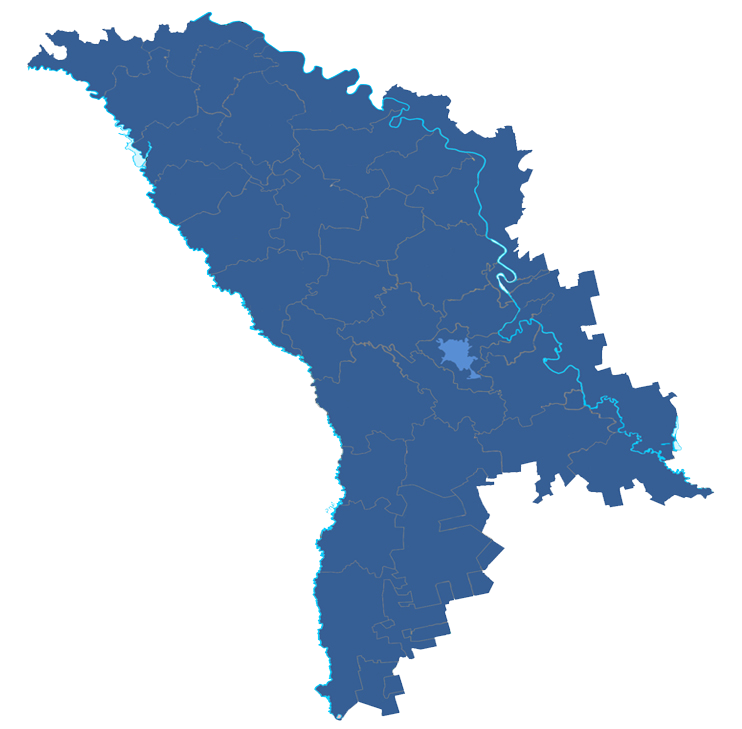 Harta republicii Moldova